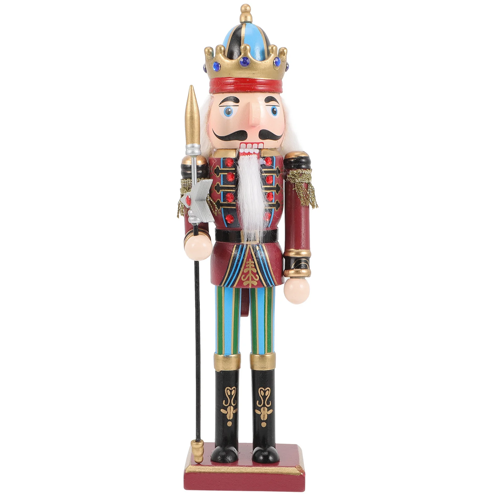 

Christmas Nutcracker Decor Wooden Nutcracker Soldier Traditional Festival Ornament for Living Room Bedroom Xmas Gift Idea