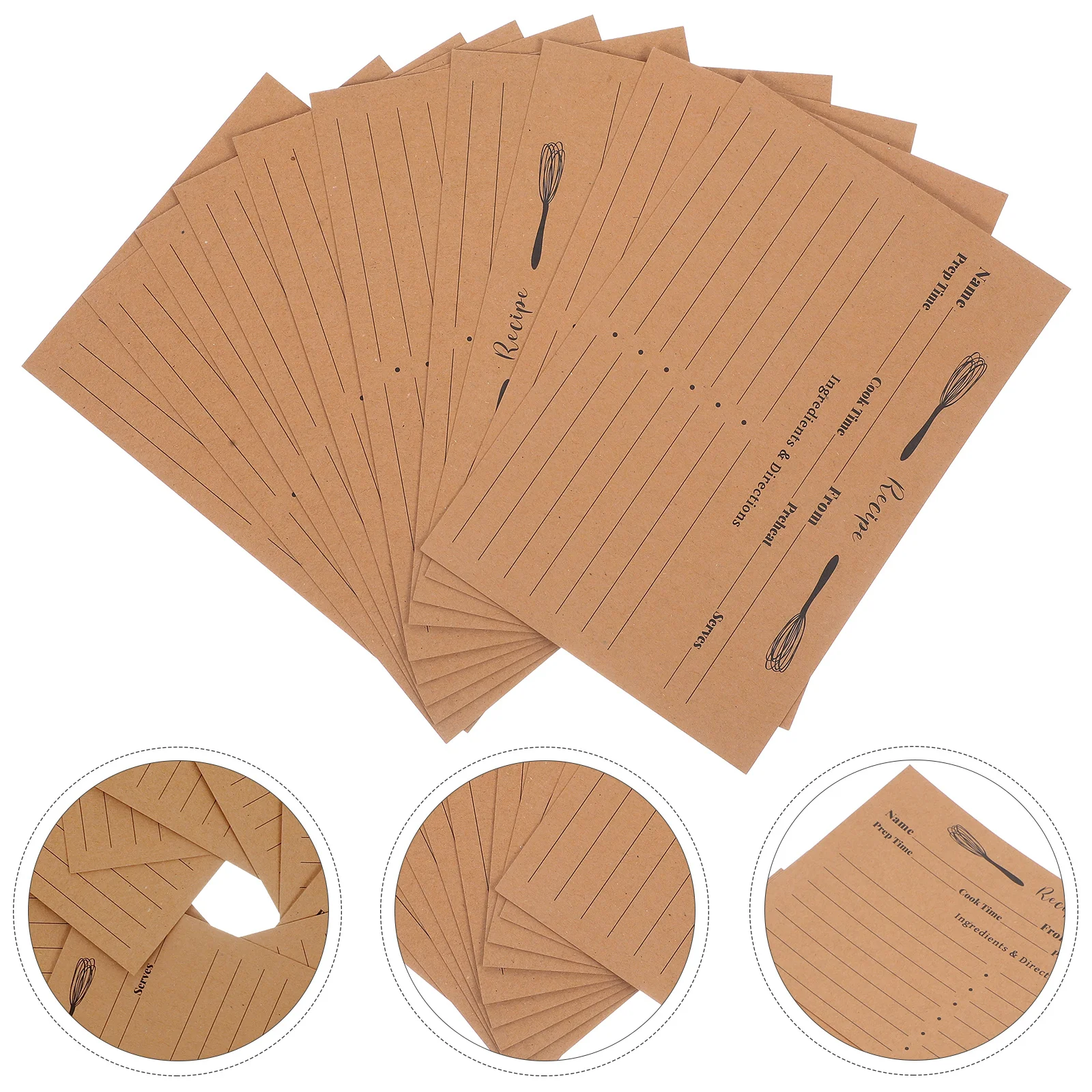 20 قطعة وصفة مزدوجة الوجهين فارغة ملاحظة حمية الطبخ المطبخ المنزل الغذاء وصفة سميكة بطاقات الهدايا المطبخ Diy بها بنفسك بطاقات