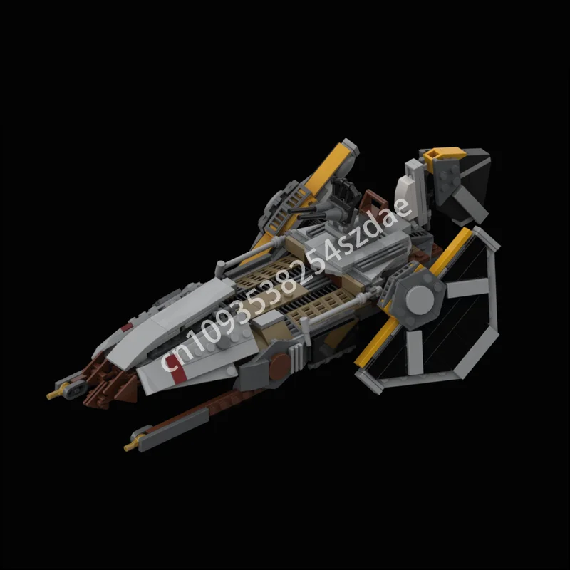 

407 шт. MOC Warbird Skiff Star Battle, строительные блоки, рождественская игрушка, подарок для детей, решение проблемы, детское строительство