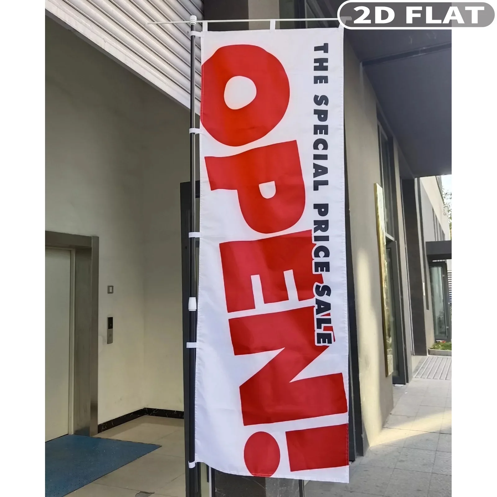 1pc 2D FLAT Custom Nobori Flag, Banner for Outdoor Indoor Decoration Advertising Durable Polyester Business Flag Boutique Flag view 5
