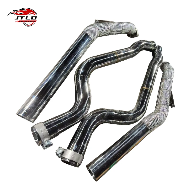 JTLD 304SS High Performance 304ss Exhaust DownPipe For Benz 2011-2018 CLS63 W218 4.7L