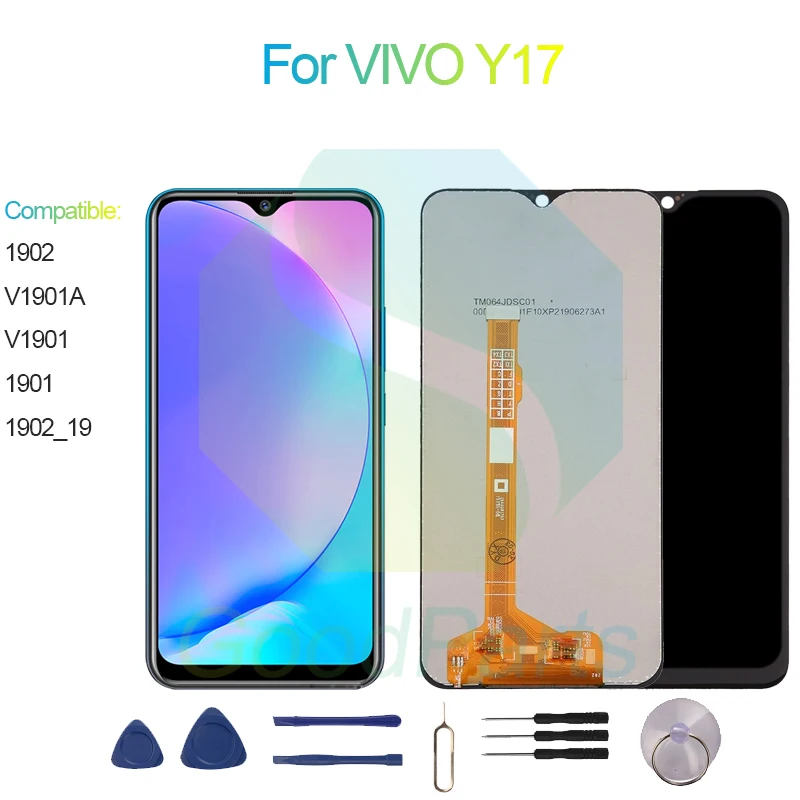 

For VIVO Y17 LCD Display Screen 6.35" V1901/1A,1901/2/2-19 For VIVO Y17 Touch Digitizer Assembly Replacement