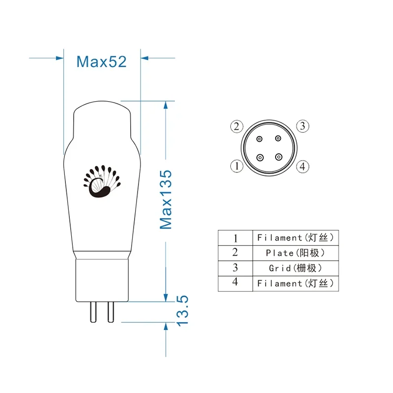 PSVANE Tube 274B-TII Collector's Edition Replace 274 5U4G 5Z3P 5AR4 Matching Pair For Vacuum Tube Amplifier HIFI Amplifier Audio