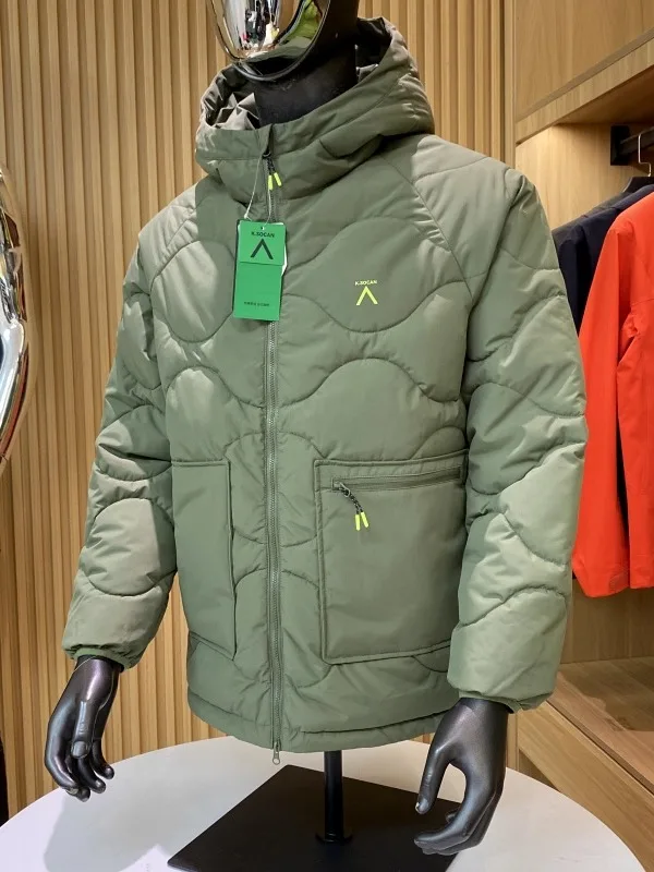 في الهواء الطلق Thiened الدافئة للماء مقنعين القطن Jaet الأزواج Sle الرجال الخريف الشتاء معطف الشباب Faion نسيج النايلون