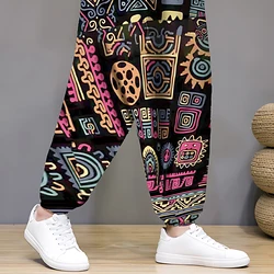 Men's harem pants Y2K mid waist retro hip-hop style fashionable street summer casual men's clothing