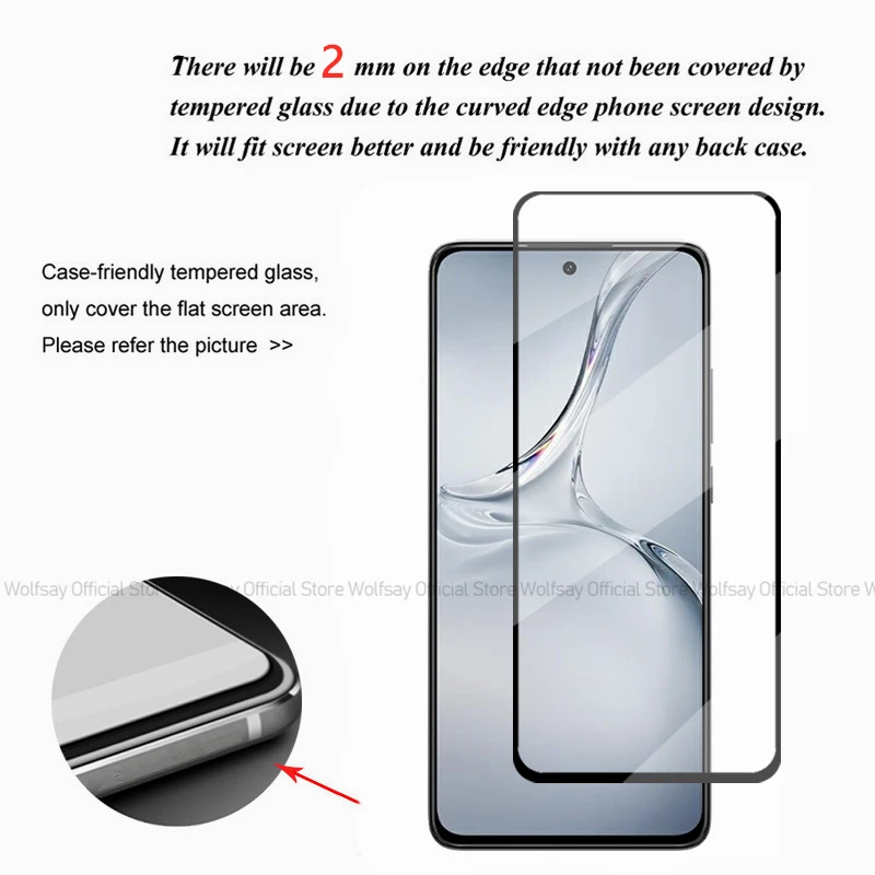 2/4PCS Tempered Glass For OnePlus Nord CE4 Lite Screen Protector OnePlus Nord CE4 Lite Film Full Glue Glass Protector Phone Film