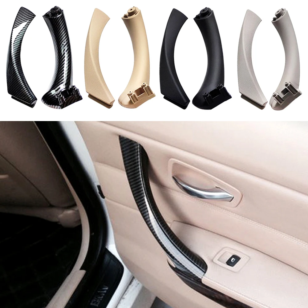 For BMW 3 series E90 E91 E92 316 318 320 325 328i 2004-2012 Upgraded Interior Door Pull Handle With Cover Trim Replacement