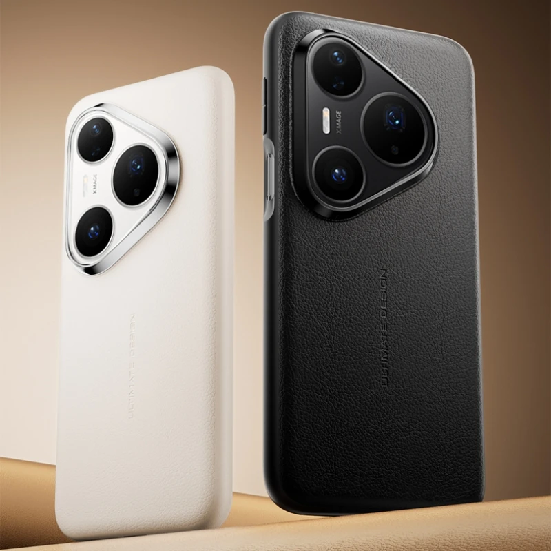 

Чехол для Huawei Pura 70 Pro Pura80 80, ультра кожаный чехол из искусственной кожи с силиконовой рамкой, задняя крышка для телефона, роскошный и простой противоударный бампер