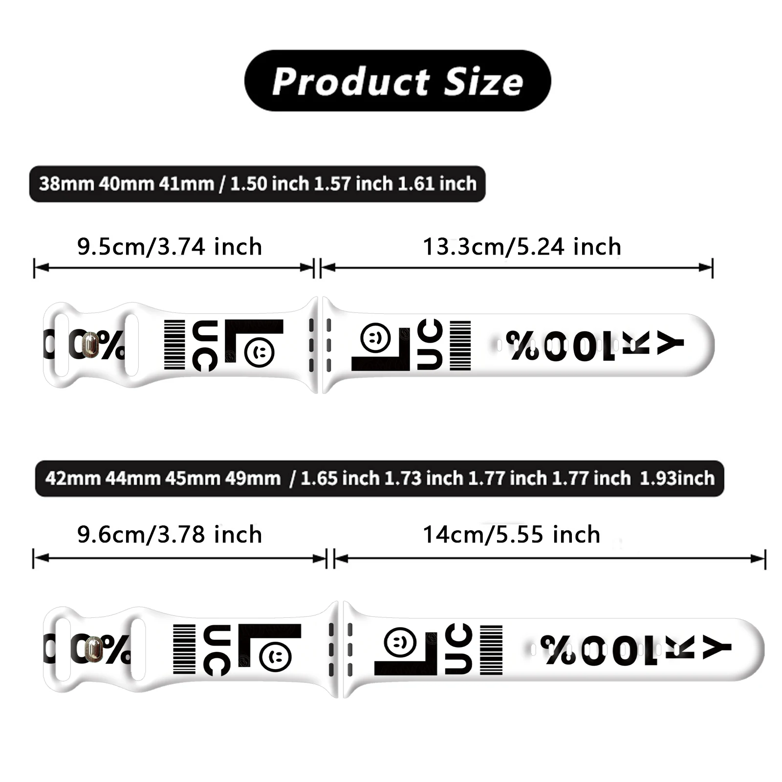 심플 라인 프린트 스트랩 애플 워치 10 9 8용 실리콘 밴드 교체 가능한 팔찌 iWatch 46mm 44mm 42mm 41mm 시계줄
