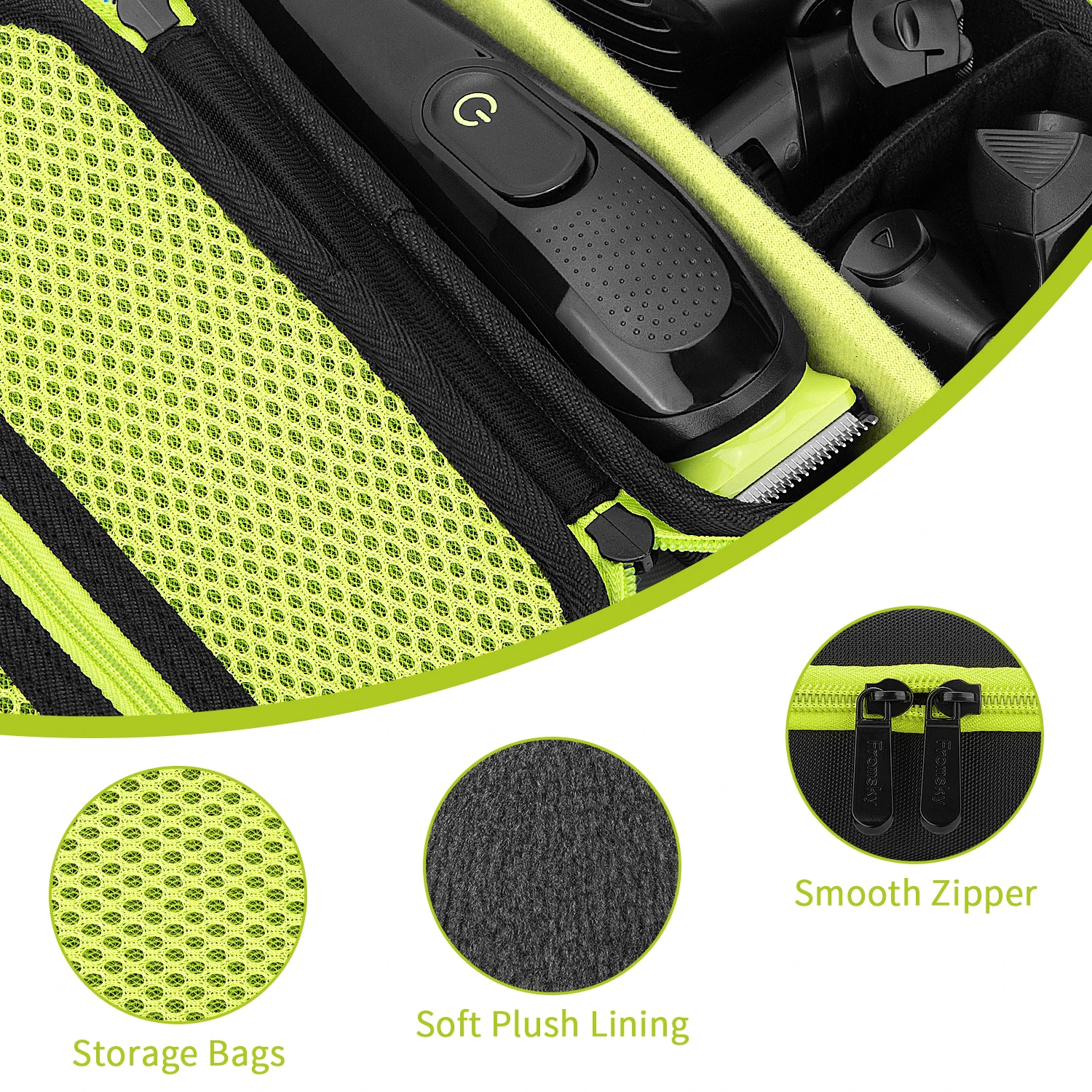 Custodia Yinke EVA per Braun HC5090 MGK3221 BT5265 custodia per rasoio per barba custodia protettiva da viaggio