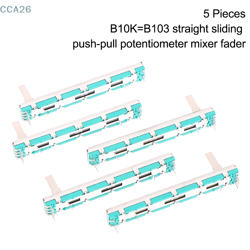 5 Pcs 75 MM Double B10K Original B10KX2 Behringer Pot Mixer Fader