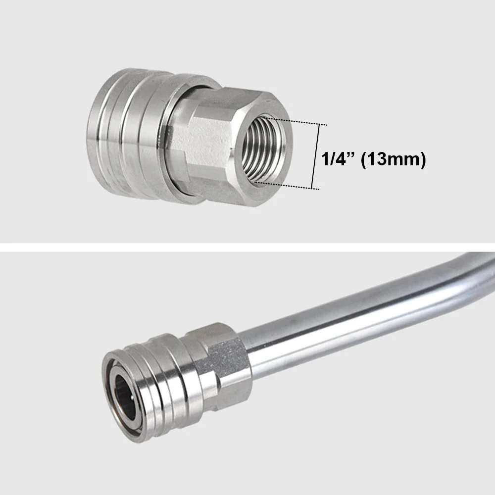 

Набор быстроразъемных вилок 1/4 дюйма из нержавеющей стали с резьбой 1/4 NPT, мойка высокого давления 5000 фунтов на квадратный дюйм, муфта PA