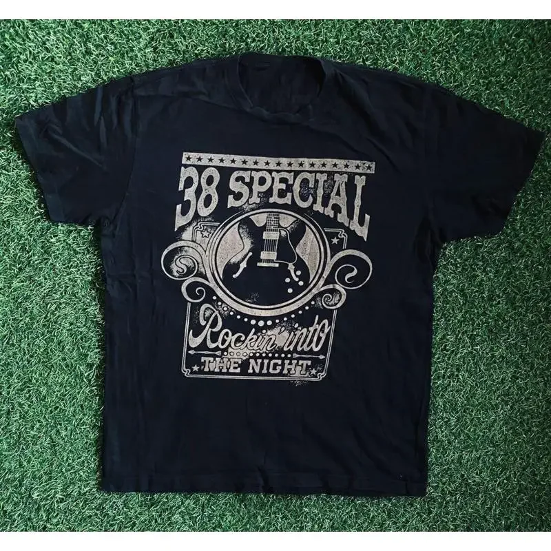 Футболка 38 Special Band Music Tour, хлопковая, черная, размер S-3XL, TK201
