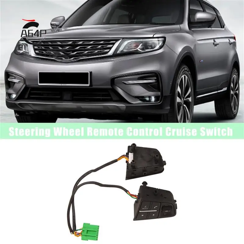 

A64P-Multi-Function Steering Wheel Button For Geely Atlas Boyue NL3 SUV, Proton X70 Emgrand X7 Remote Control Cruise Switch