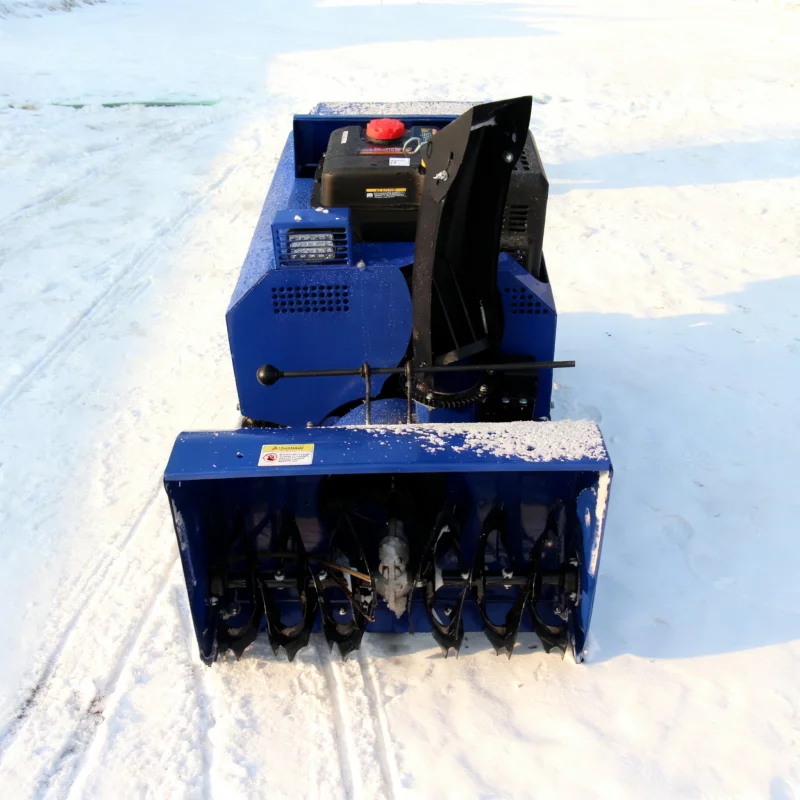 منفاخ ثلج عالي الطاقة يتم التحكم فيه عن بعد، قاذف ثلج هجين ذاتي الدفع، إزالة ثلج منزلي فعال