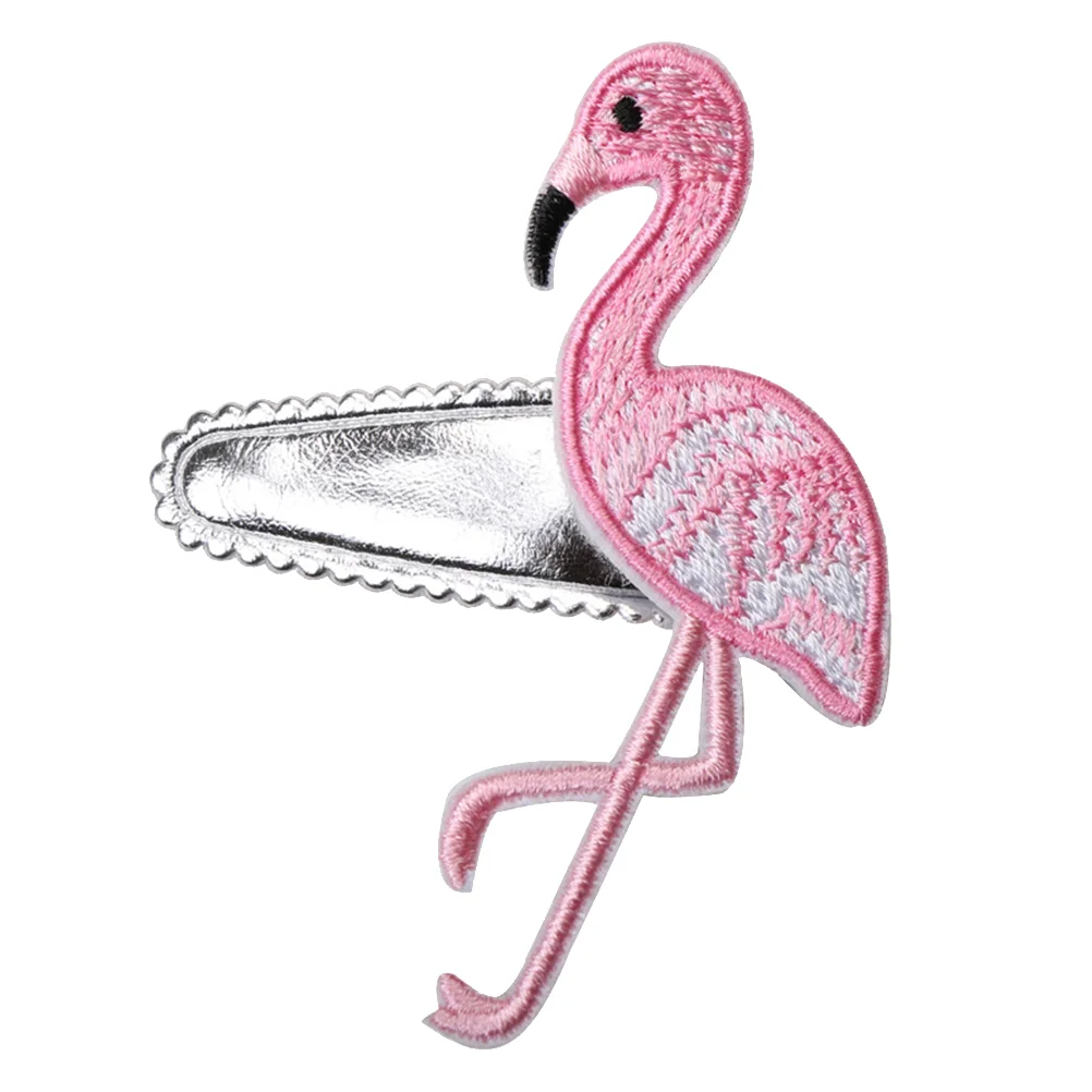 

Embroidery Flamingo Hairpin Girls Bobby Pin Hair Accessories Children Hairpin (Flamingo Hairpin)