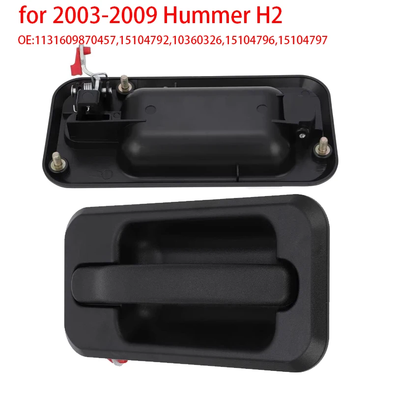 1PC  Auto Parts for 2003-2009 Hummer H2 Black Textured 131609870457 15104792 10360326  Exterior Outside Door Handle Set