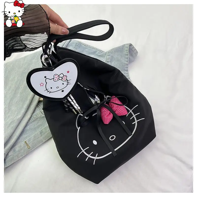 لطيف الكرتون سانريوس مرحبا كيتي حقيبة كتف ألفين وخمسين وعشرون المتاحة على كلا الجانبين حقيبة تحت الإبط ذات سعة عالية