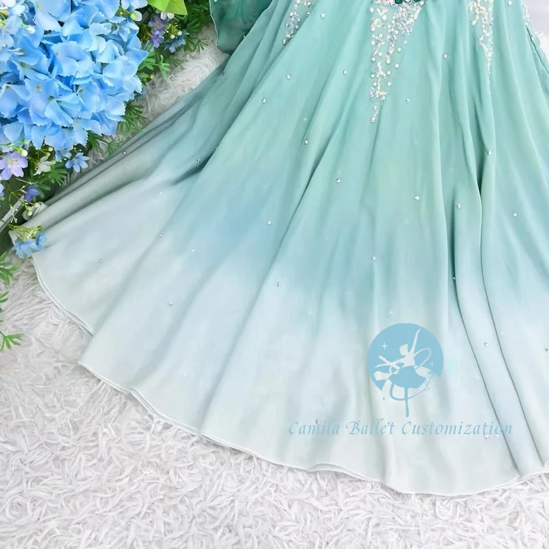 الراقية الجديدة المخصصة قراصنة تشايكوفسكي الباليه المهنية توتو المنافسة تظهر تنورة طويلة تيارا الكبار والأطفال