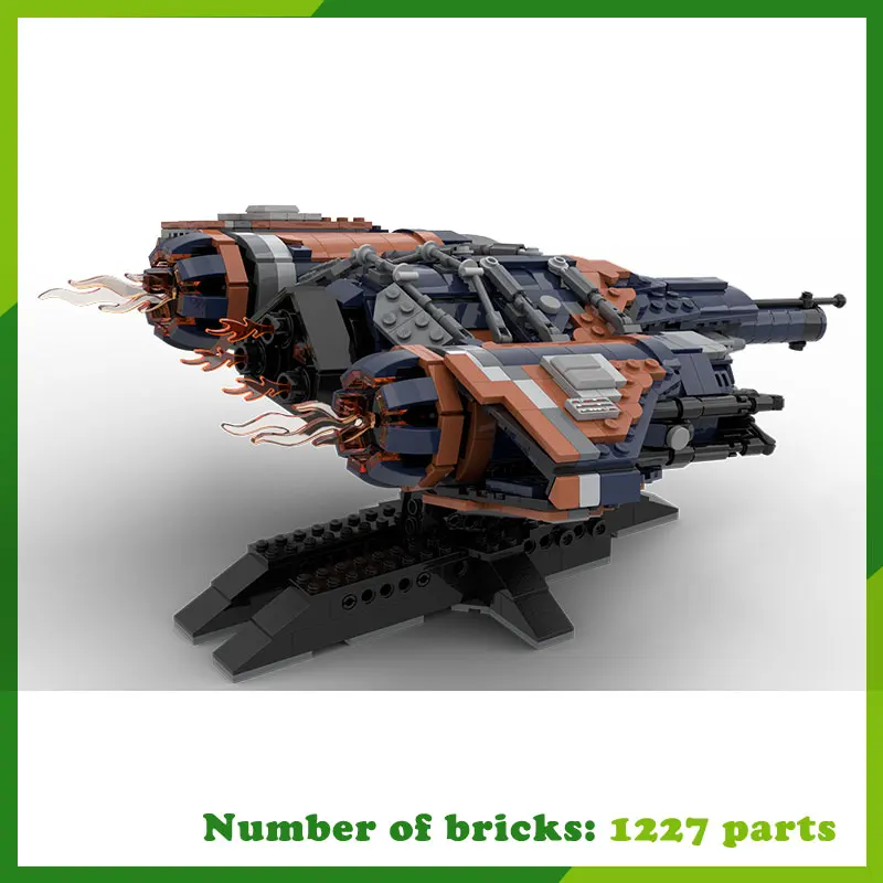 Space Ship Jumpship Frigate Corvette Destroyer MOC Building Blocks Model DIY Bricks Game Collection Christmas Gift Toy 1227PCS