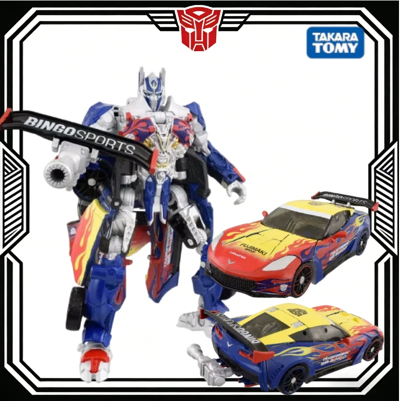 

In Stock Takara Tomy Transformers 40th Anniversary BINGO SPORTS Knight OP Corvette C7 GT3-R Figure Anime Cartoon Garage Kit