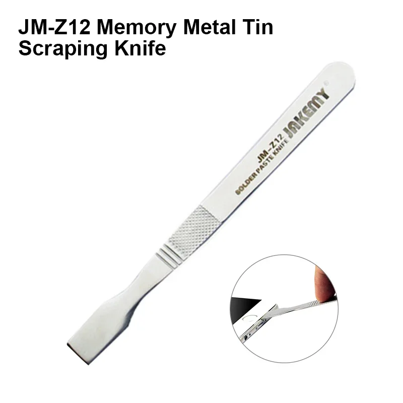 JM-Z12 memoria metallo stagno raschiando coltello apertura leva Spudger pasta saldante coltello di miscelazione cellulare Tablet PC strumenti di