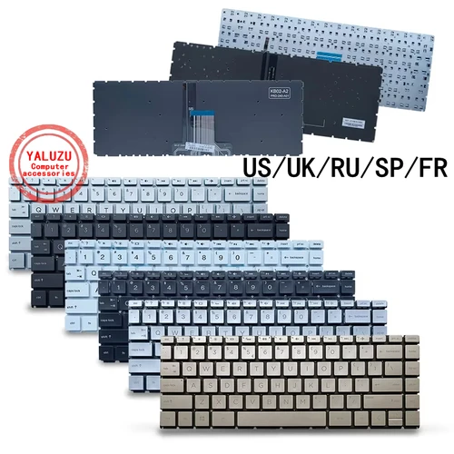 Imagen 1 del producto Teclado para ordenador portátil US/UK/RU/SP/FR para HP 14-DA 14-BD 14-CB 14-CC 14-DQ 14-FQ 14-DK 14-DH 14-CE 14-CK 14-CY 14-CF 14-CM 14-DG 14-CD