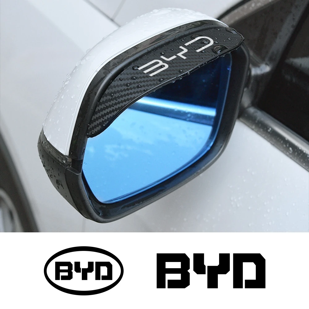 Car Rearview Mirror Rain Eyebrow For BYD Tang F3 E6 Atto 3 Yuan Plus Song Max F0 G3 I3 Ea1 Dmi F3 2din 2014 G6 Auto Accessories