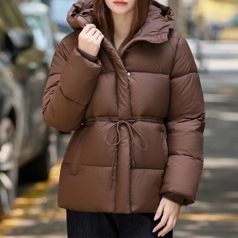 Winter New Hoodie Versatile Fashionable Loose Women's Stylish Style with Adjustable Waist for Leisure