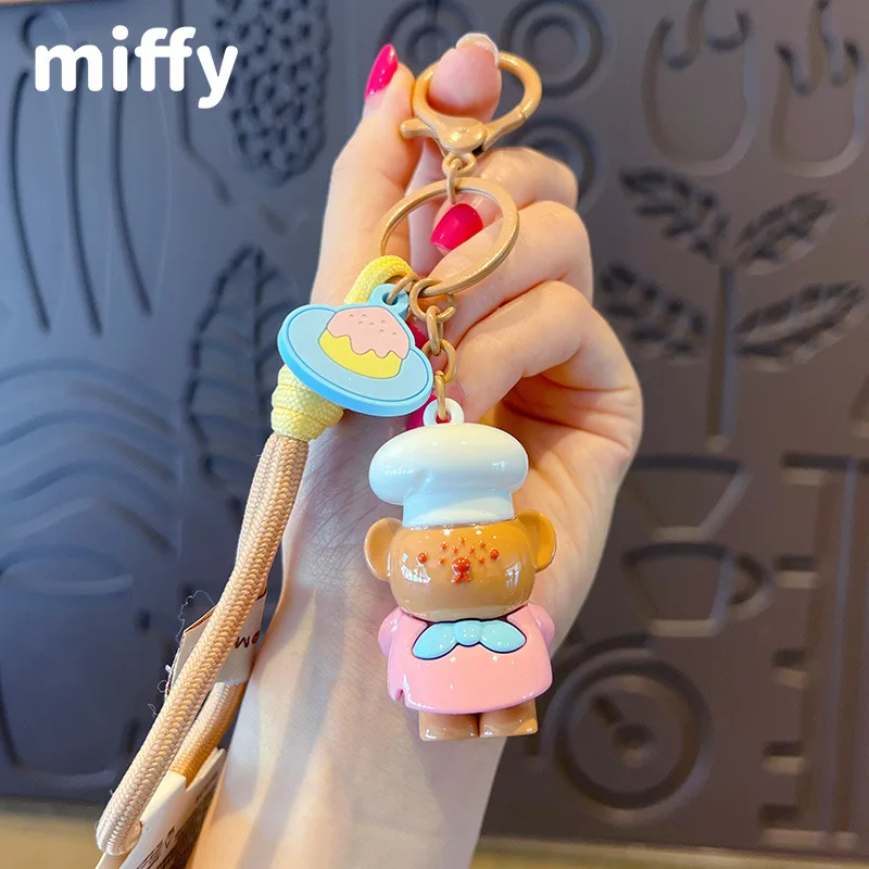 Kawaii ميفي بوريس دمية الخبز البيت المفاتيح الظهر التعبئة والتغليف الديكور سيارة المفاتيح الفتيان والفتيات هدايا عيد الميلاد #4