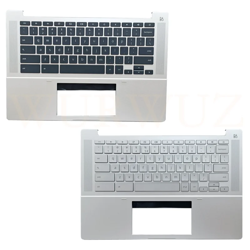 

Новый верхний чехол с упором для рук для ноутбука, чехол C для HP Chromebook 14B-NA, оснащенный серебристой или черной клавиатурой с подсветкой