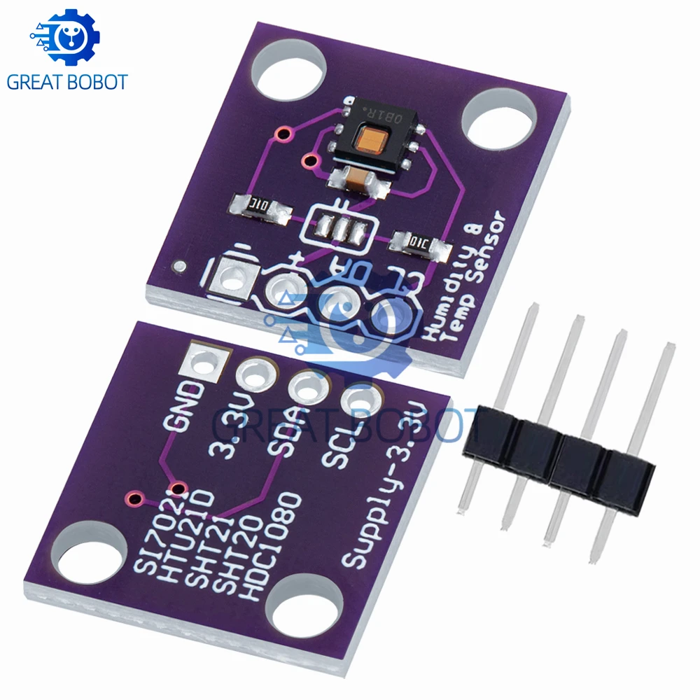 Modul BS HDC1080 - Sensor Kelembaban & Suhu Digital Daya Rendah, Akurasi Tinggi (GY - 213V - HDC1080) UNTUK Arduino