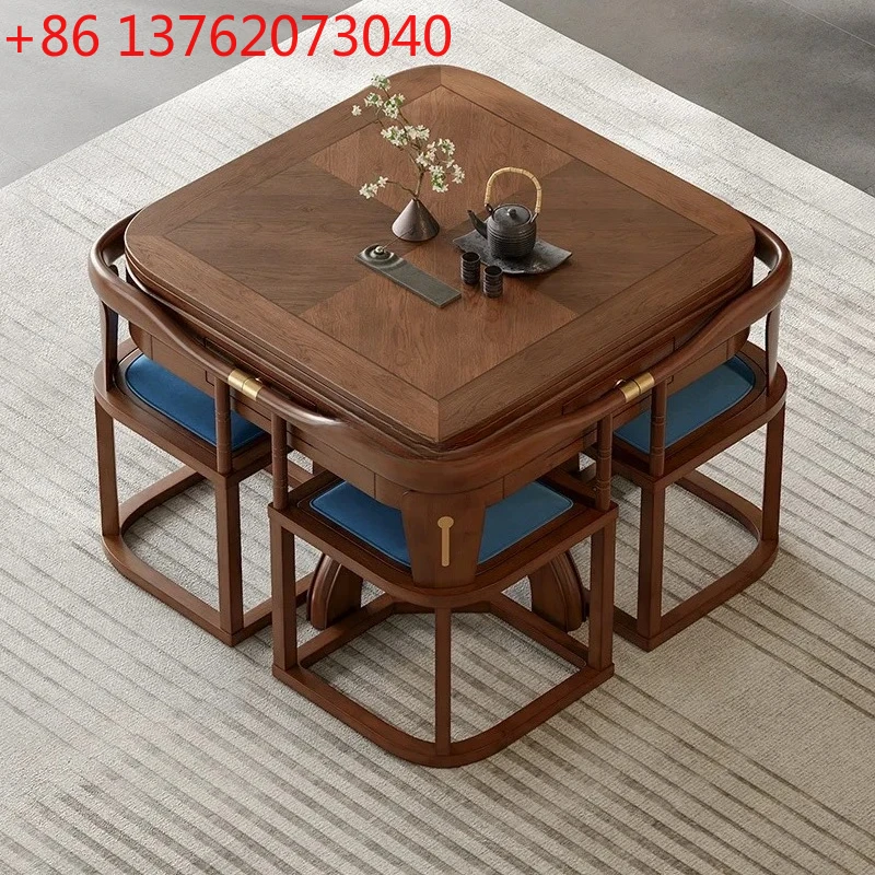 

Новый китайский стол для маджонга, двойного назначения, твердая машина для маджонга, автоматическая бытовая многофункциональная бесшумная машина