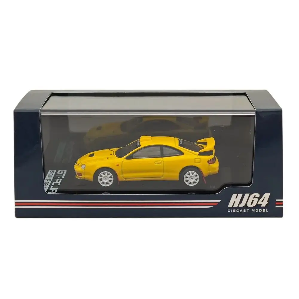 

Hobby Japan 1:64 For CELICA GT-FOUR WRC Edition ST205 Customized Version / 8 Spokes Wheel HJ641064CY Yellow Diecast Models Car