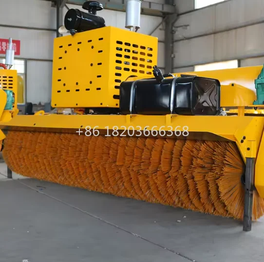 Customized Factory Direct Sales Clean Snow Machine Snow Sweeper Walking Type Power Snowplow