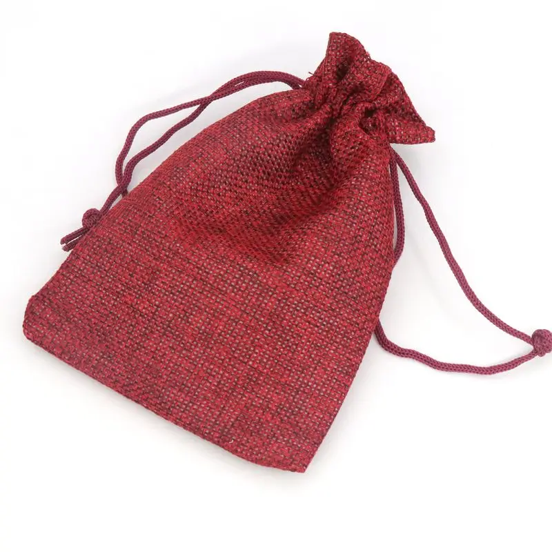 5Pcs/lot Jewelry Pouches Gift Bag and Packaging Fabric Drawstring Pouches For Jewelry Finding Wedding Engagement DIY Accessories