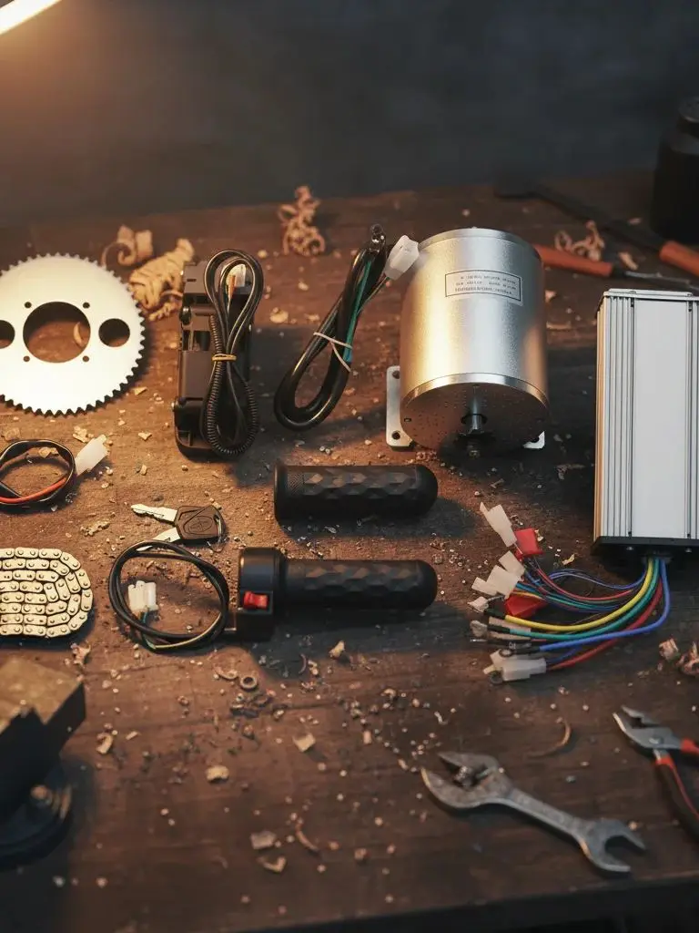 AliExpress NONE Efficient High Torque Brushless Motor Kit 48-72v Brushless Controller for Scooter Bike DIY Electric Motor Conversion