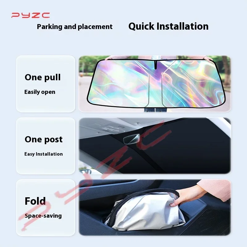 For Hyundai Tucson 2022 2023 2024 2025 Car Windshield Sunshade Cover Front Window Sun Shade Visor Auto Interior UV Protection view 5