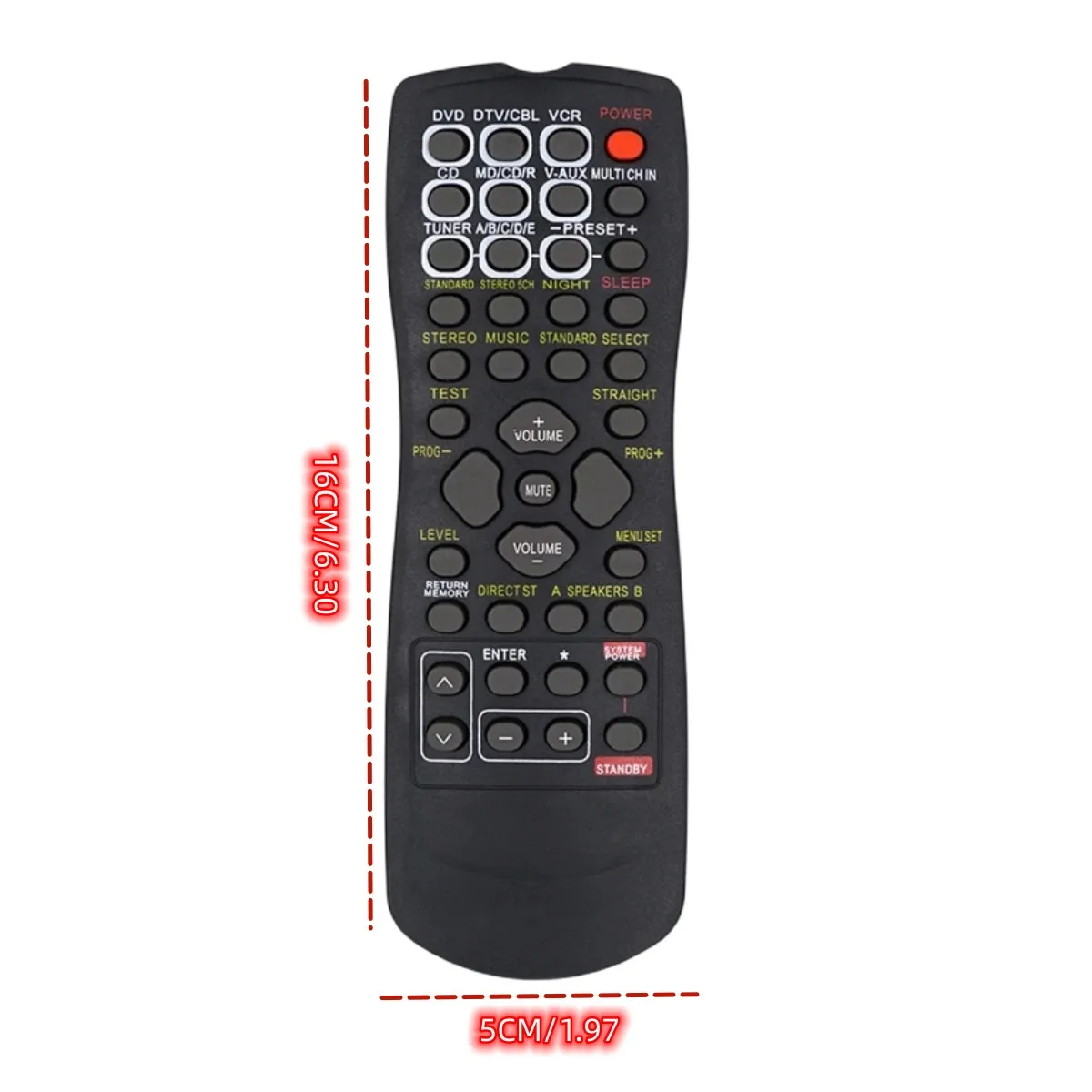 NEW Remote Control For Yamaha RX-V430RDS DSP-AX430 DSP-AX530  HTR-R5540RDS HTR-R5550 HTR-R5550RDS HTR-5540 AV Receiver