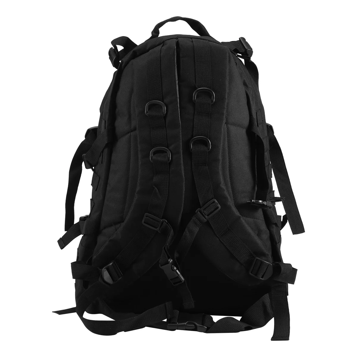 Zaino da esterno in tessuto Oxford impermeabile 40L 600D Borsa da trekking sportiva da viaggio mimetica nera