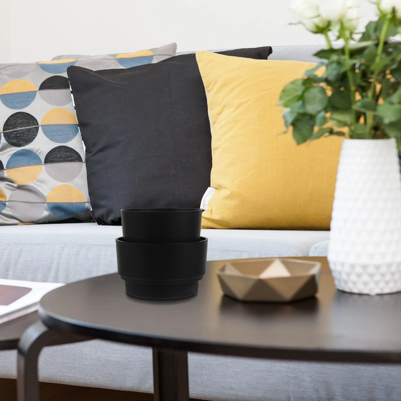 صندوق تخزين مخفي حاوية بلاستيكية على شكل أصيص للعملات النقدية ومفاتيح التخزين السري المحمولة خفيفة الوزن المزحة #2