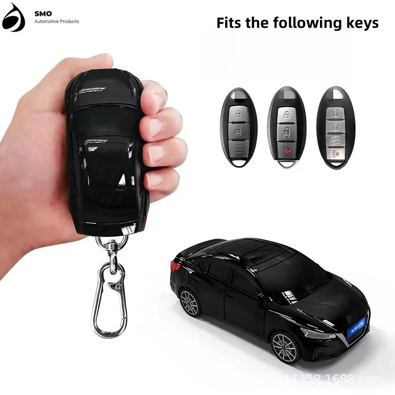 For Nissan Teana Key Set with Light Car Keychain Car Model Key Protection Cover Car Supplies Creative Personalized Gift New