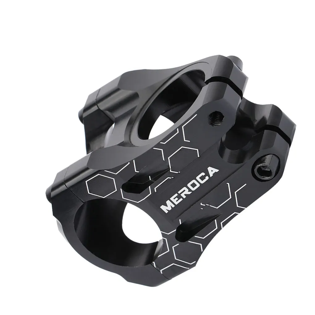 Bike Short Stem Universal Outdoor Cycling Fitting Handlebar Fixator Aluminum Alloy Hollow Stems Replacement  Blue