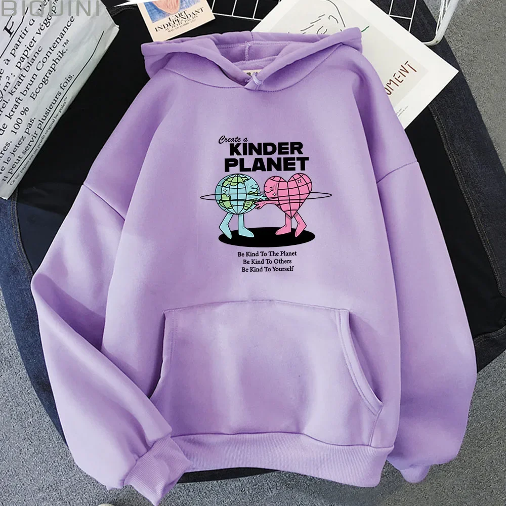 Kinder planeta americano com capuz carta impressão casual hoodies soltos ao ar livre pullovers clássicos dos desenhos animados manga longa