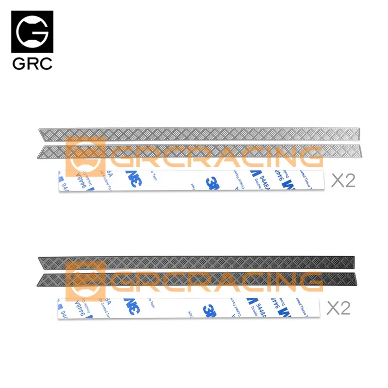 GRC Shell Side Skirt Skid Plates / Metal Decorative Sheets for 1/10 Traxxas TRX4 Defender Body Shell Upgrade parts #GAX0068A