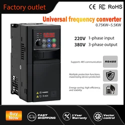 Hot Sale 220V To 380V 0.75KW-5.5KW VFD 1-3 phase SU600 Variable Frequency Drive Converter Inverter Motor Speed Controller