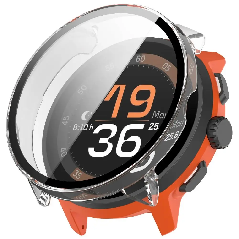 PC + حافظة واقية مقسى تغطية كاملة غطاء شاشة ممتص للصدمات غطاء حماية مضاد للخدش لـ Suunto Run