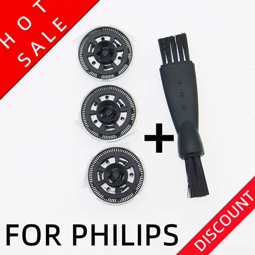 Imagen 2 del producto Cuchillas de afeitar para afeitadora Philips, cabezales de repuesto, HQ8, HQ7180, HQ7140, 7745X, 7775X, HQ7740, HQ7742, AT830, AT890, PT710, 3 unidades