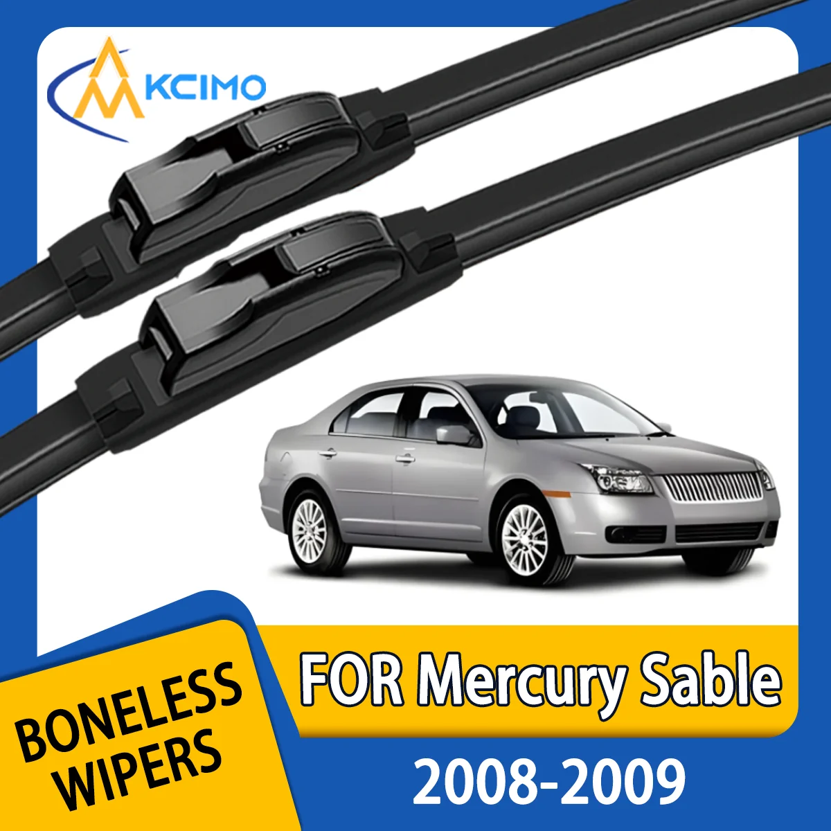 

KCIMO 2PCS New Front Windshield Wiper Blade for Mercury Sable 2008-2009 Mercury Montego Front Windshield Auto Wipers Blade Brush