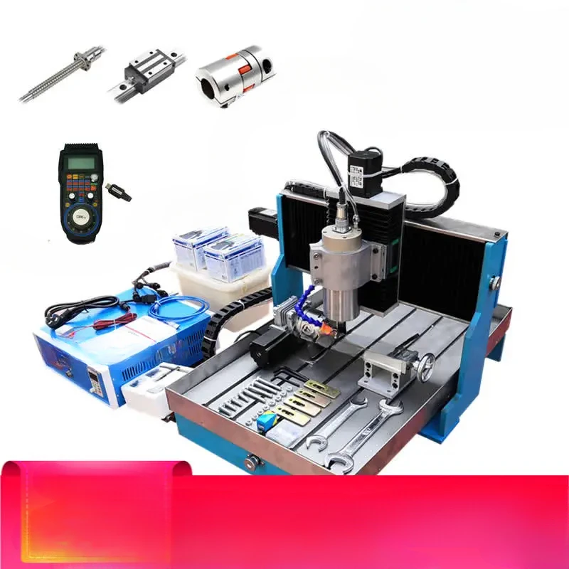 

4 Axis CNC 6040 2.2KW Linear Guide Rail Metal Carving 1500W Mach3 CNC Router Engraving Milling Machine 3040 Optional Handwheel